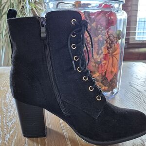 Black Suede Ankle Boots